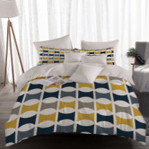 Modernes geometrisches Muster für Mustard der Mari