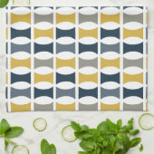 Modernes geometrisches Muster für Mustard der Mari Geschirrtuch (Gefaltet)