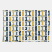 Modernes geometrisches Muster für Mustard der Mari Geschirrtuch (Horizontal)