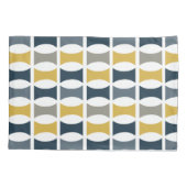 Modernes geometrisches Muster für Mustard der Mari Kissenbezug (Rückseite-Links)