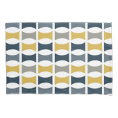 Modernes geometrisches Muster für Mustard der Mari Kissenbezug (Vorderseite-Links)