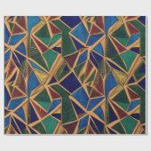 Modernes geometrisches Muster Geschenkpapier (Flach)