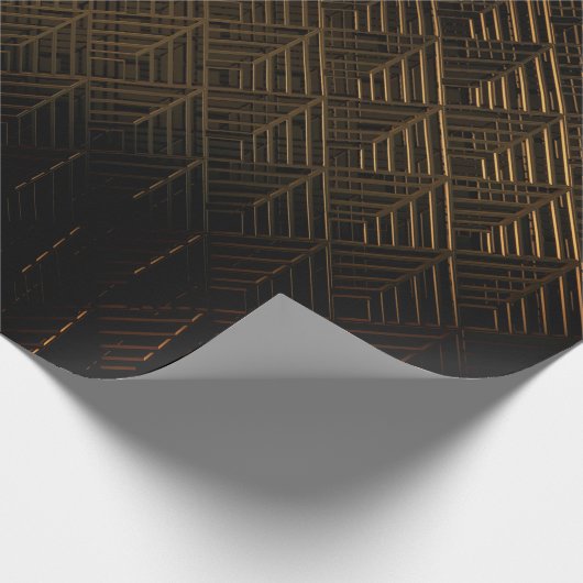 Modernes geometrisches Muster Geschenkpapier (Ecke)