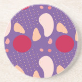 Modernes geometrisches Muster Getränkeuntersetzer (Vorne)