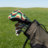 Modernes geometrisches Muster Golf Headcover (In SItu)