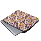 Modernes geometrisches Muster im Stil der Mitte de Laptopschutzhülle (Vorne Knopf)