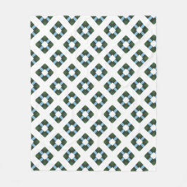 Modernes geometrisches Muster in naturlich Inspiri Fleecedecke