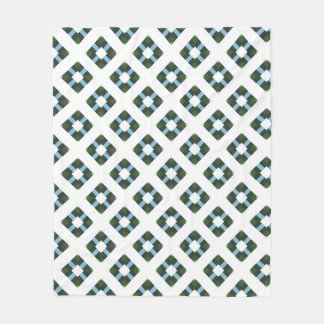 Modernes geometrisches Muster in naturlich Inspiri Fleecedecke