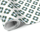 Modernes geometrisches Muster in naturlich Inspiri Geschenkpapier (Rolleneckpunkt)