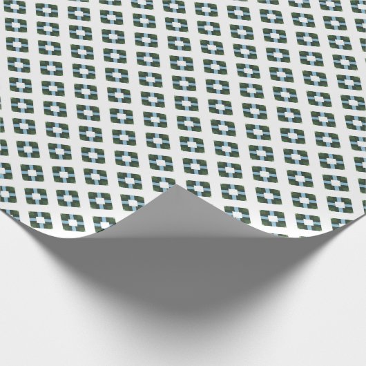 Modernes geometrisches Muster in naturlich Inspiri Geschenkpapier (Ecke)