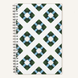 Modernes geometrisches Muster in naturlich Inspiri Notizblock