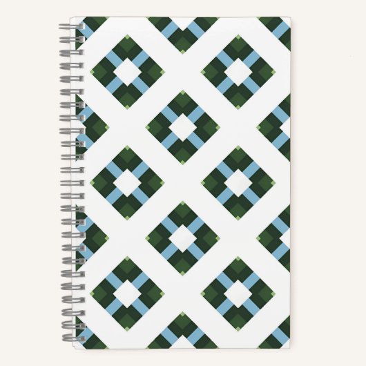 Modernes geometrisches Muster in naturlich Inspiri Notizblock (Vorderseite)