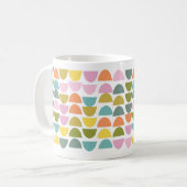 Modernes geometrisches Muster in Niedlichen Frühli Kaffeetasse (Vorderseite Links)