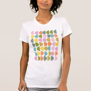 Modernes geometrisches Muster in Niedlichen Frühli T-Shirt