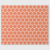 Modernes geometrisches Muster in Orange  Geschenkpapier (Flach)