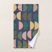 Modernes geometrisches Muster in pastellfarbenen E Badhandtuch Set (Handtuch)