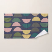 Modernes geometrisches Muster in pastellfarbenen E Badhandtuch Set (Handtuch)