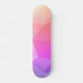 Modernes geometrisches Muster in rosa Farbton Skateboard (Vorne)