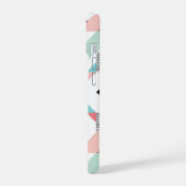 Modernes geometrisches Muster iPhone 15 Hülle (Linke Seite)