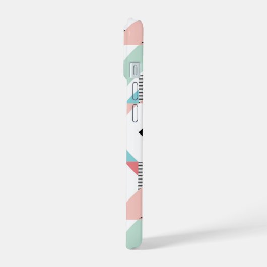 Modernes geometrisches Muster iPhone 15 Hülle (Linke Seite)