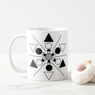 Modernes geometrisches Muster Kaffeetasse