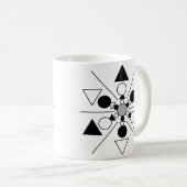 Modernes geometrisches Muster Kaffeetasse (VorderseiteRechts)