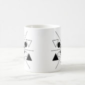Modernes geometrisches Muster Kaffeetasse (Mittel)