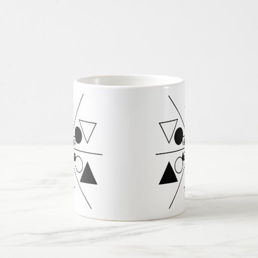Modernes geometrisches Muster Kaffeetasse (Mittel)