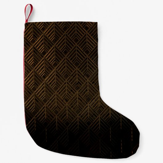 Modernes geometrisches Muster Kleiner Weihnachtsstrumpf (Vorderseite)