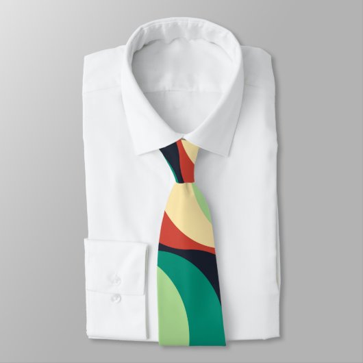 Modernes geometrisches Muster Krawatte (Gebunden)