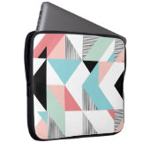 Modernes geometrisches Muster Laptopschutzhülle (Vorne Rechts)