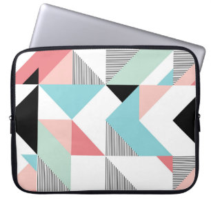 Modernes geometrisches Muster Laptopschutzhülle