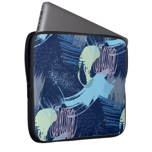 Modernes geometrisches Muster Laptopschutzhülle (Vorne Rechts)