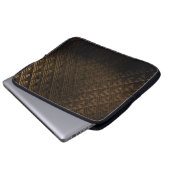 Modernes geometrisches Muster Laptopschutzhülle (Vorne Knopf)