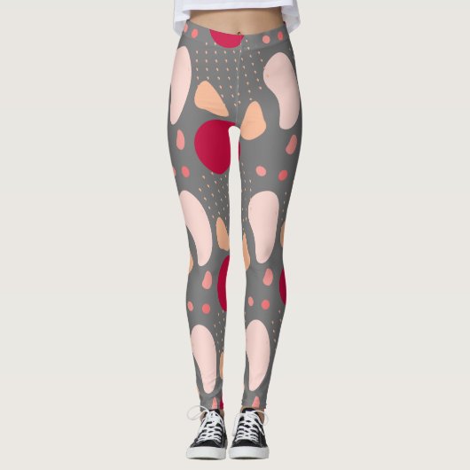 Modernes geometrisches Muster Leggings (Vorderseite)