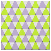 Modernes geometrisches Muster Lila grüner Dreiecke Stoff (Muster)