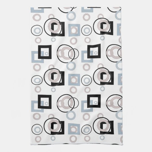 Modernes geometrisches Muster mehrfarbig Geschirrtuch (Vertikal)