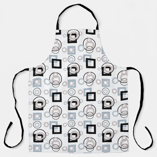 Modernes geometrisches Muster mehrfarbig Schürze (Vorderseite)