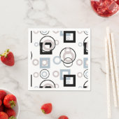 Modernes geometrisches Muster mehrfarbig Serviette (Beispiel)