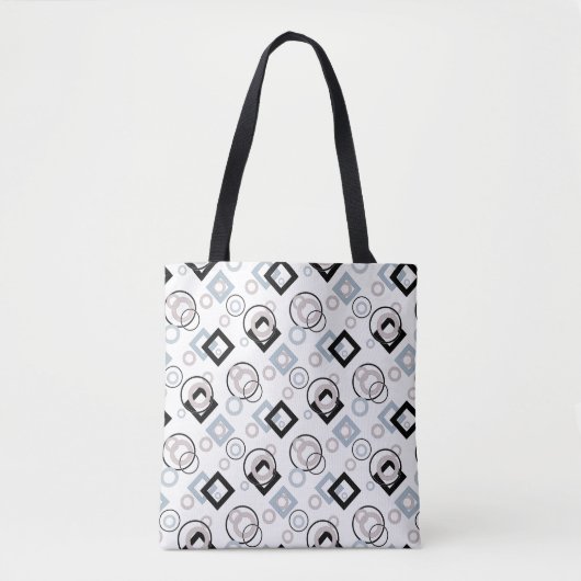 Modernes geometrisches Muster mehrfarbig Tasche (Vorderseite)