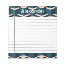 Modernes geometrisches Muster mit blauem Quadrat p