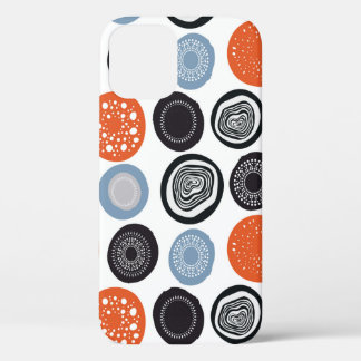 Modernes geometrisches Muster mit gezeichnet Kreis Case-Mate iPhone Hülle