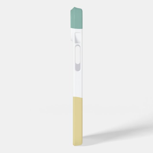 Modernes geometrisches Muster Mit Monogramm Case-Mate iPhone Hülle (Rückseite / Links)