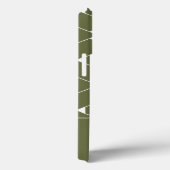 Modernes geometrisches Muster mit Stern Monogram Case-Mate iPhone Hülle (Rückseite / Rechts)