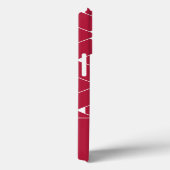 Modernes geometrisches Muster mit Stern Monogram Case-Mate iPhone Hülle (Rückseite / Rechts)