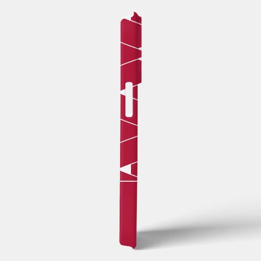 Modernes geometrisches Muster mit Stern Monogram Case-Mate iPhone Hülle (Rückseite / Rechts)