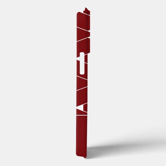 Modernes geometrisches Muster mit Stern Monogram Case-Mate iPhone Hülle (Rückseite / Rechts)