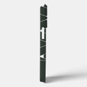 Modernes geometrisches Muster mit Stern Monogram Case-Mate iPhone Hülle (Rückseite / Rechts)