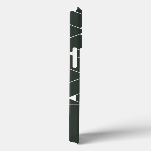 Modernes geometrisches Muster mit Stern Monogram Case-Mate iPhone Hülle (Rückseite / Rechts)