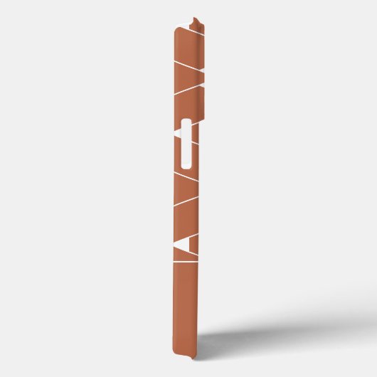 Modernes geometrisches Muster mit Stern Monogram Case-Mate iPhone Hülle (Rückseite / Rechts)